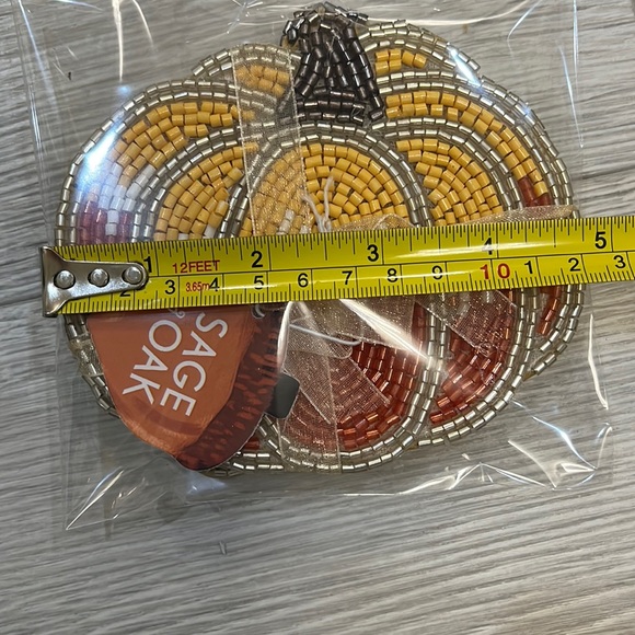 NWT [Set of 4] 5” Pumpkins Fall Autumn Coasters - Picture 2 of 3